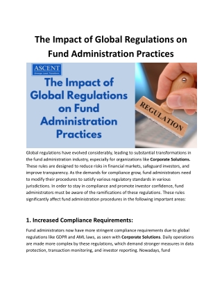_The Impact of Global Regulations on Fund Administration Practices