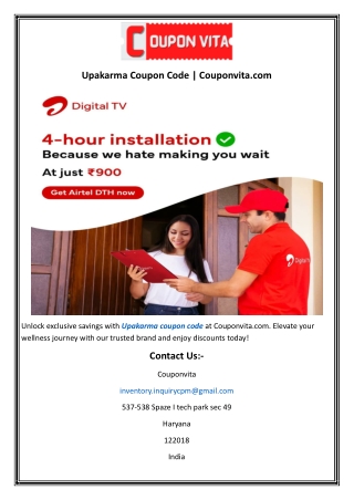 Upakarma Coupon Code  Couponvita