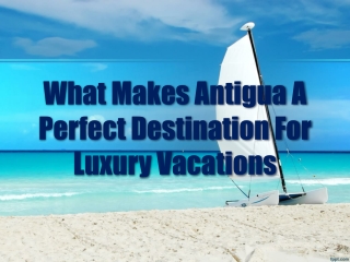 What Makes Antigua A Perfect Destination For Luxury Vacations
