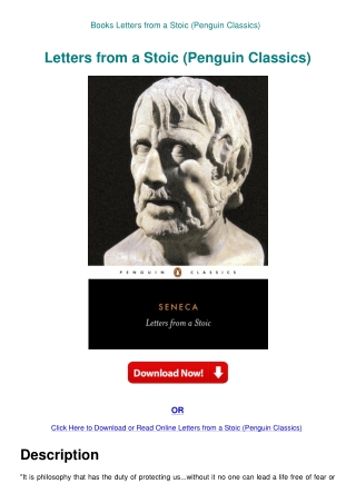 Books  Letters from a Stoic (Penguin Classics)