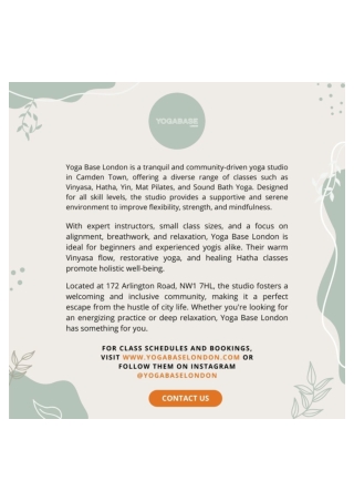 Yogabase London