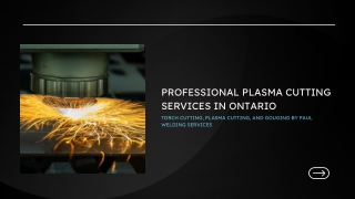 Professional Plasma Cutting Services in Ontario