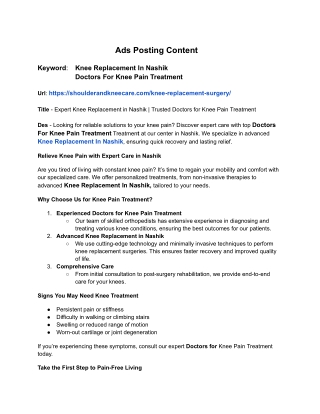 Expert Knee Replacement in Nashik _ Trusted Doctors for Knee Pain Treatment (1)