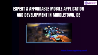 Expert & Affordable Mobile Application and Development in Middletown,  Delaware