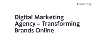 Digital Marketing Agency – Transforming Brands Online