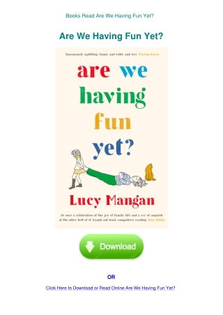 Books Read Are We Having Fun Yet