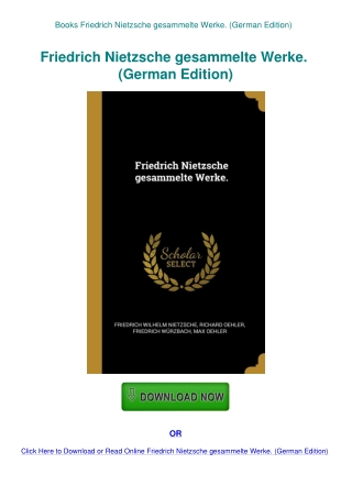 Books  Friedrich Nietzsche gesammelte Werke. (German Edition)
