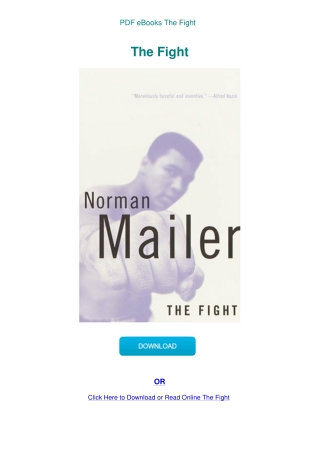 PDF eBooks The Fight