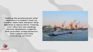 Leading Ship Chandlers in Dubai| Comprehensive Ship Chandling Services