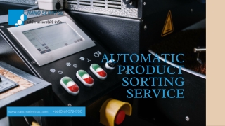 บริการคัดแยกสินค้าอัตโนมัติ | Nano Seimitsu