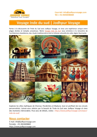 Voyage Inde du sud-Jodhpur Voyage