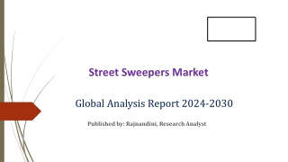 Street Sweepers Market Size, Share, Trends, Growth Analysis, and Forecast 2024-2