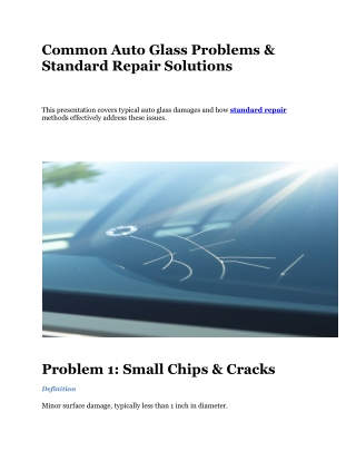 Standard Auto Glass Repair in Mississauga (1)