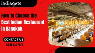 How to Choose the Best Indian Restaurant in Bangkok