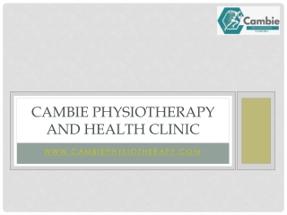 Comprehensive Physiotherapy Care at Cambie Physiotherapy and Health Clinic