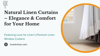 Elevate Your Home with Natural Linen Curtains | LoveFor Linen