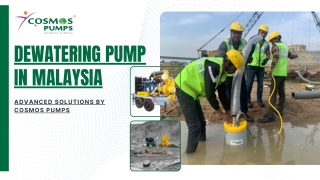 dewatering pump in Malaysia