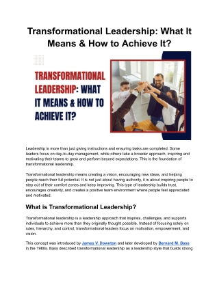 Transformational Leadership_ What It Means & How to Achieve It_