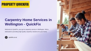 Expert Carpentry Home Services in Wellington | QuickFix