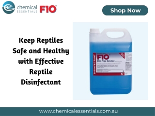 Keep Reptiles Safe and Healthy with Effective Reptile Disinfectant