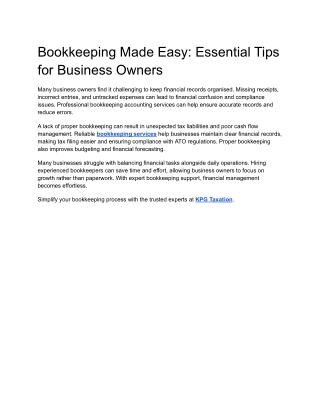 Bookkeeping Made Easy_ Essential Tips for Business Owners