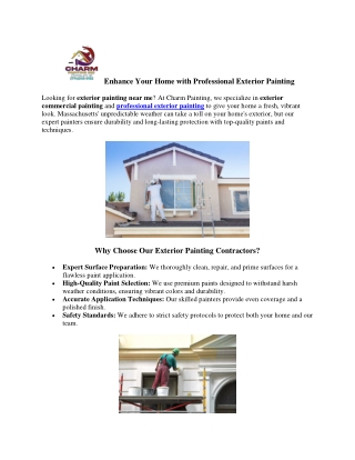 Elevate Your Space with Professional Commercial Painting Contractors