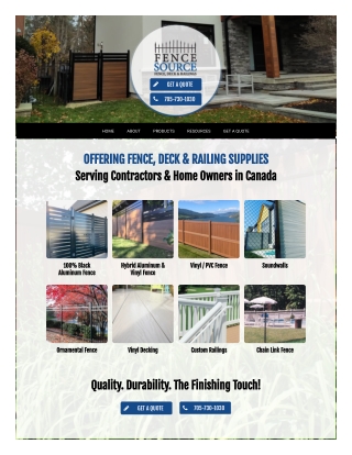 Fence & Deck Supplies & Materials | Black Aluminum & Vinyl Products