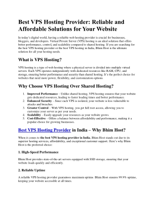 Reliable and Affordable Solutions for Your Website