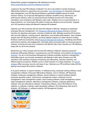 Best Payroll Software with Custom Payroll Bahrain