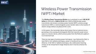 Wireless Power Transmission (WPT) Market