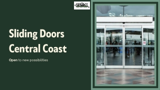 Sliding Doors Central Coast-
