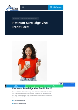 Get the Platinum Aura Edge Visa Credit Card – Rewards & Benefits!