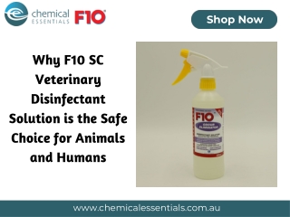 Why F10 SC Veterinary Disinfectant Solution is the Safe Choice for Animals and Humans