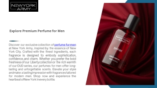 Long-Lasting Perfume for Men