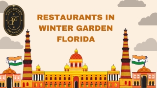 Restaurants in Winter Garden Florida