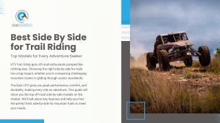 Best Side By Side for Trail Riding