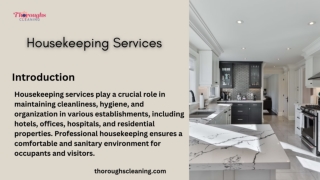 Professional Housekeeping Services for a Clean and Organized Home