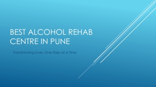 Best alcohol rehab centre in pune