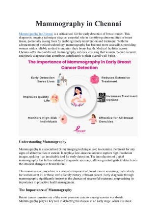 Mammography in Chennai