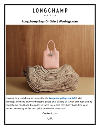 Longchamp Bags On Sale  Weebags