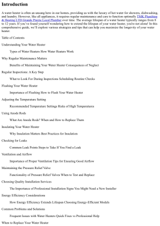 How to Extend the Lifespan of Your Water Heater