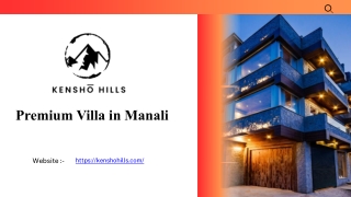 Premium Villa in Manali