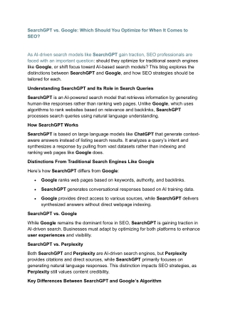 SearchGPT vs Google blog HF 19-02-2025