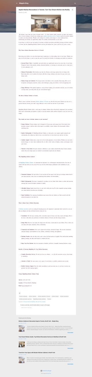 Stylish Kitchen Renovations in Toronto Turn Your Dream Kitchen into Reality