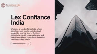 Simplify ADR Dispute Resolution in India with Lex Confiance India