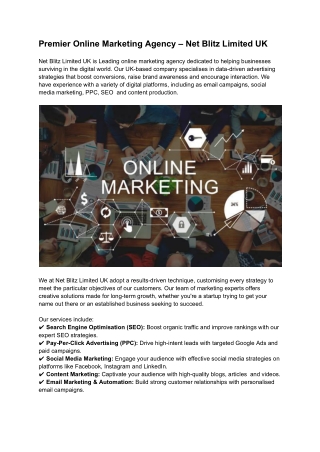 Online Marketing Agency