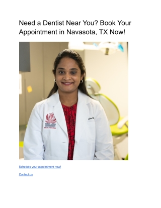 Need a Dentist Near You_ Book Your Appointment in Navasota, TX Now!