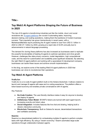 Best AI Agent Platforms to Keep an Eye On in 2025