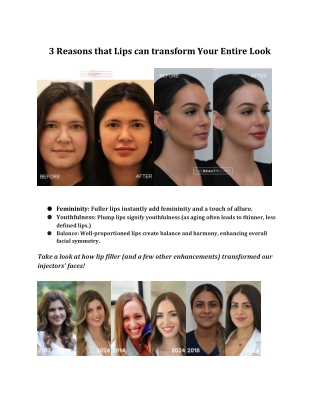 3 Reasons that Lips can transform Your Entire Look - The Beauty Clinic
