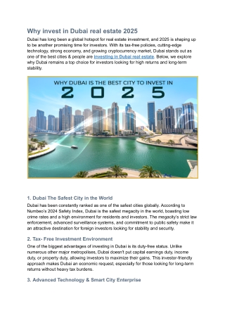Invest in Dubai Real Estate 2025 with Inchbrick Realty